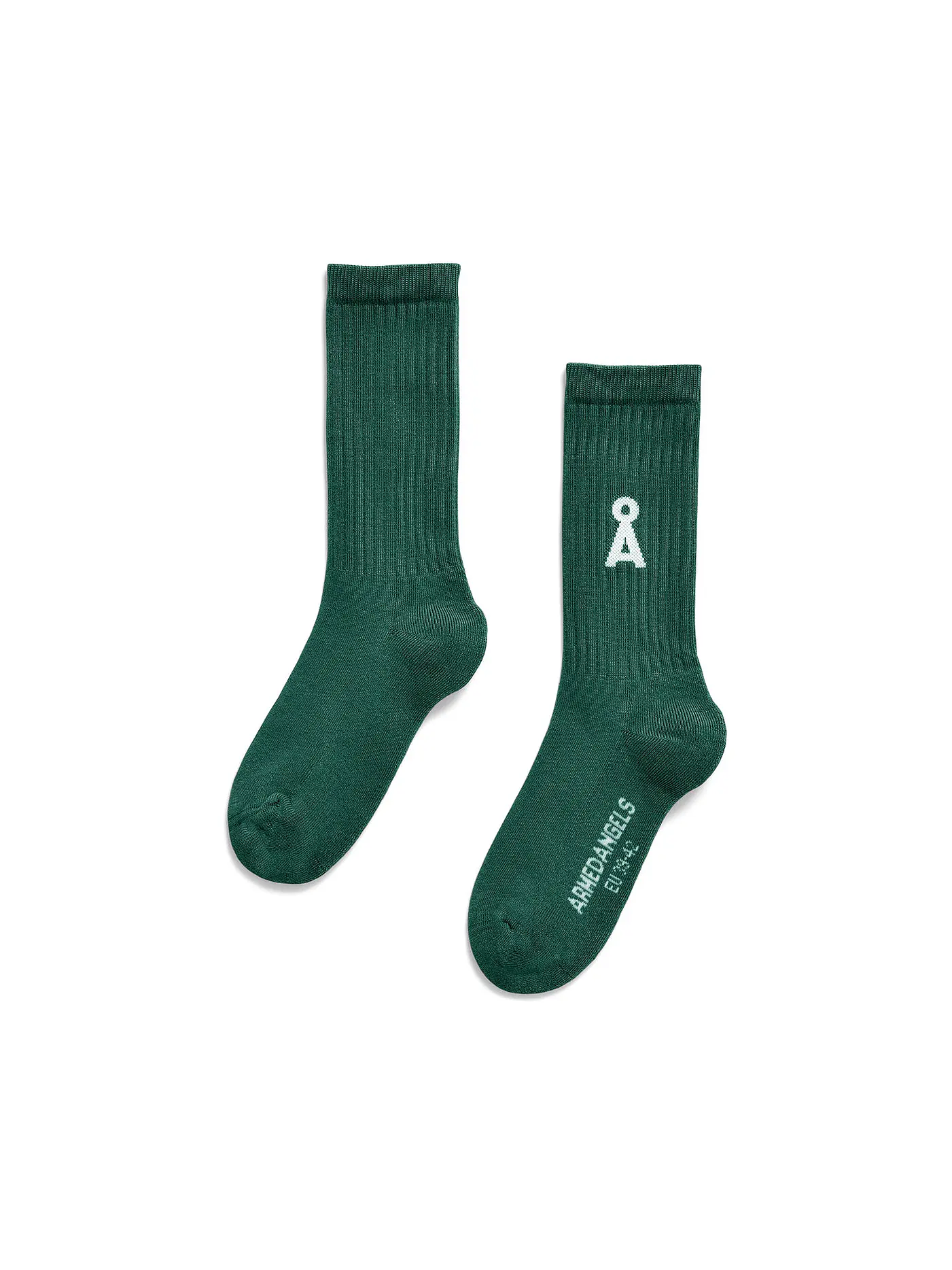 ARMEDANGELS | Socken SAAMUS BOLD oatmilk black | dunkelgrün